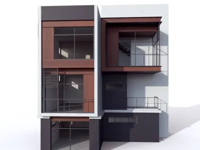 House Modern Villa 02 Low-poly 3D model