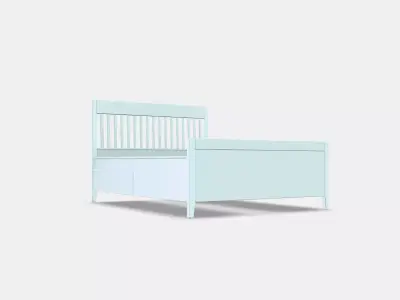 IDANAS Bed frame with storage 3 3D model