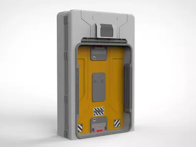 sci fi door 15 3D model