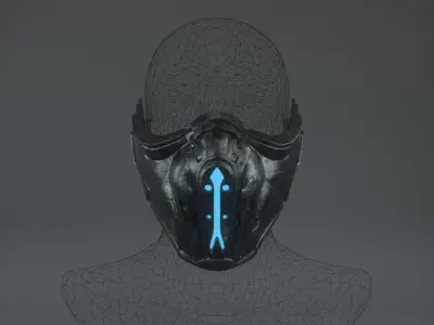 Sub-Zero SUBZERO Mask Mortal Combat X 3D print model