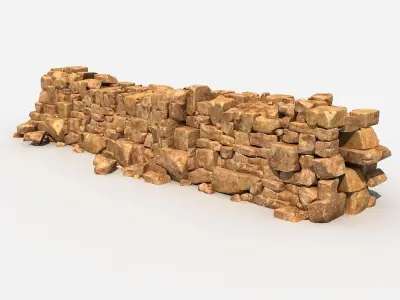 Stone Wall 3D model
