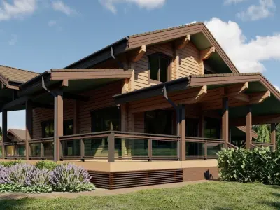 Log house 3D model order