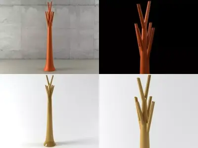 Tree coat rack 3D model