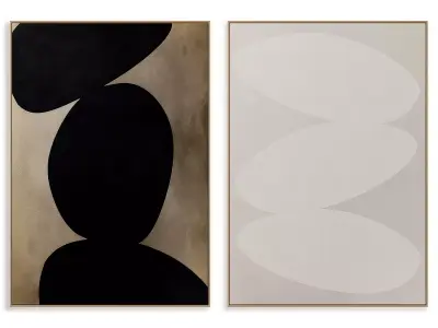 Abstract Painting Frame set 3D model 433