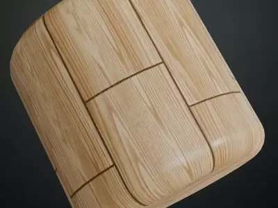 Polished Ash Wood Planks PBR Seamless Texture