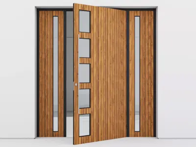 Aluminium door 93 3D model