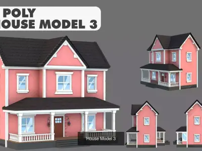 House Pack Stylized Low Poly