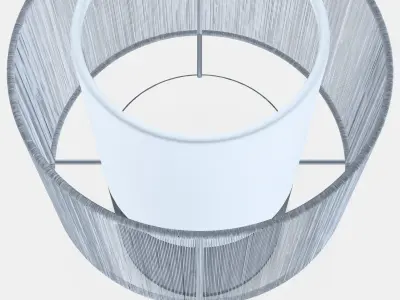 SYMFONISK Speaker lamp w Wi-Fi textile shade 1 Low-poly 3D model