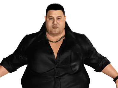 AAA 3D REALISTIC HUMAN MALE CHARACTER - ASIAN FAT BUSINESSMAN