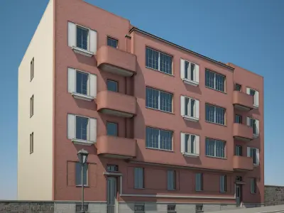 Apartment Building 14 3D model