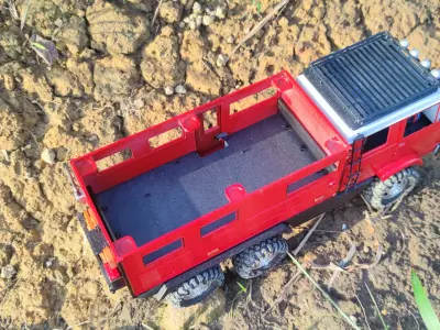 Crawler G90 Expedition Suite - CR18P 6x6 RC rear body attachment 3D print model