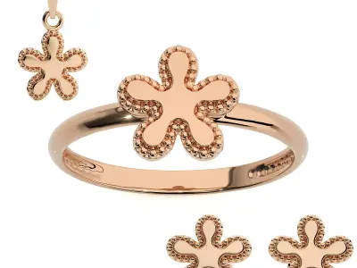 Light wt Plain Gold Pendant 3dm stl ply glb gltf mtl 3mf renders 3D Model Pack