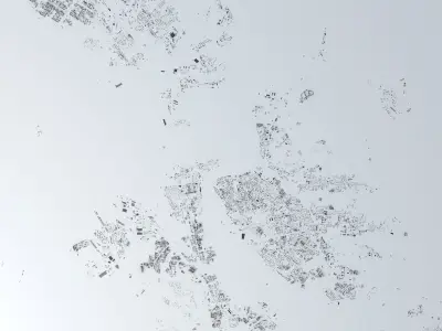 Irkutsk Streets and Buildings 3D model