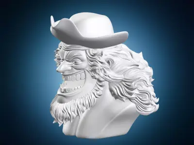 Marshall Bust One Piece 3D print model