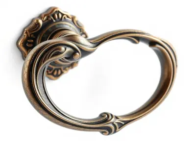 Art Nouveau Door Handle Sculpture model pack Low-poly 3D model