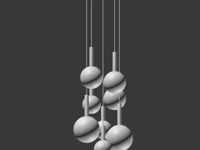 Bonito Glass Pendant Light 3D model