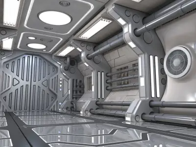 Sci Fi Interior 5 3D model