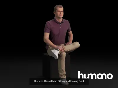 Humano 5-Pack - PEOPLE - DIVERSE - STREET - 5x 3D models 04D