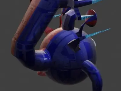 Sci-Fi Robot Enemy 001 Low-poly 3D model