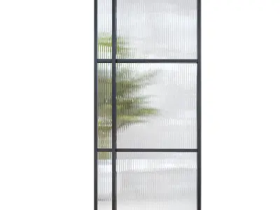 Stalen deuren huys doors 3D model