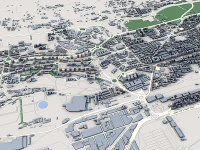 Santander City Spain 3D model