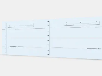 NORDLI Headboard Low-poly 3D model