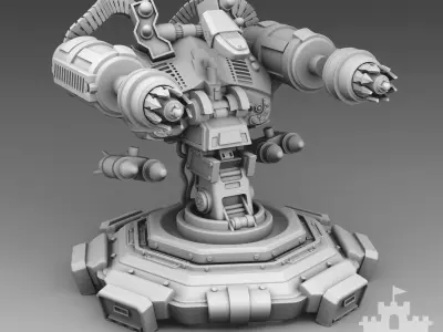  Martian robot turret 3D print model