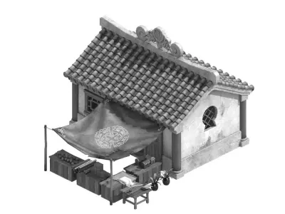 Commercial Building - Grocery Store 32 3D model