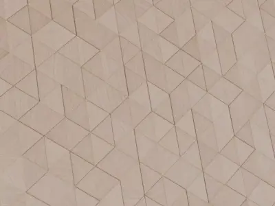 Light Modern Triangle Inlay Wood Parquet PBR Seamless Texture