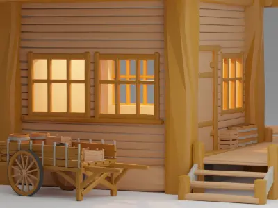 Medieval Village Set 3D print model