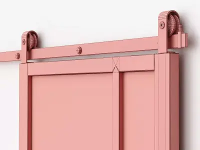 Sliding barn doors 2 3D model