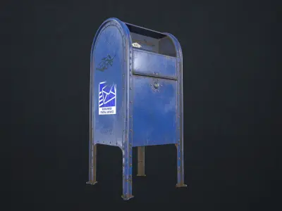 Mailbox mail box Low-poly 3D model buy