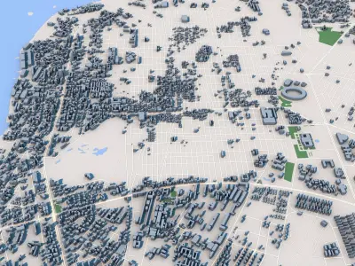 Kinshasa Capital of the Democratic Republic of the Cong 3D model