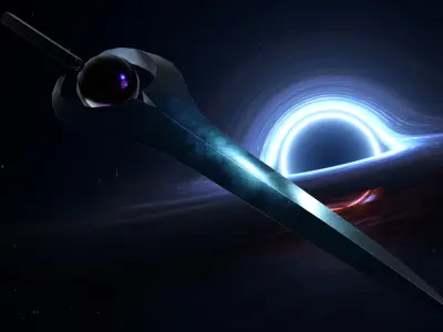 Void Sword - Sci-Fi Fantasy Weapon - Substance Files Included Low-poly 3D model