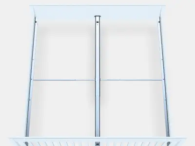 IDANAS Bed frame 8 Low-poly 3D model