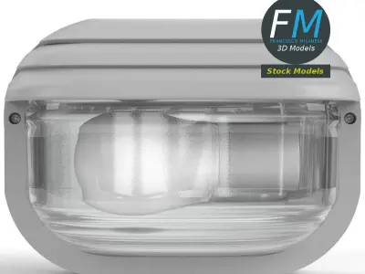 Waterproof wall lamp 2 3D model