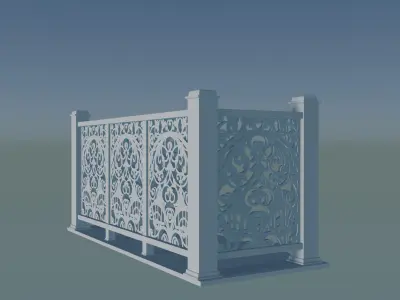 Railing - Balcony 3D print model