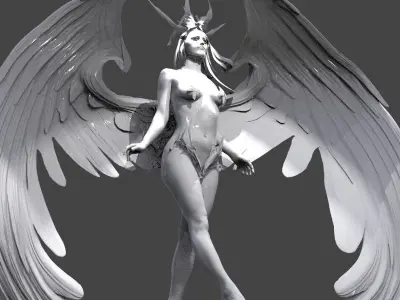 Beautiful Angel 2  3D model