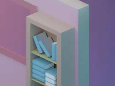 TheRoom Low poly living room with couch and tv Low-poly 3D model