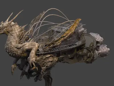 Underworld airship 3D model