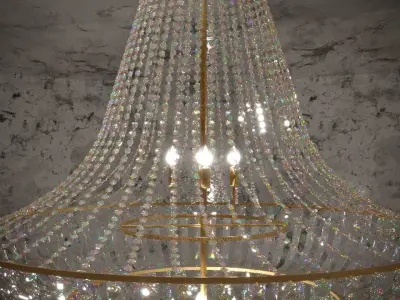 Diamond chandelier 3D model