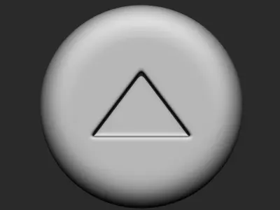 Stylized Game buttons IMM Brushes 13 in one 3D model