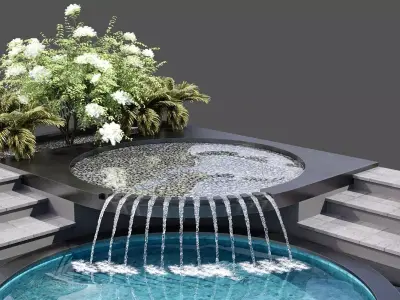 WATERFALL FOUNTAIN CASCADE NO24 A 3D model