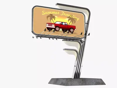 Billboard modern 3D model