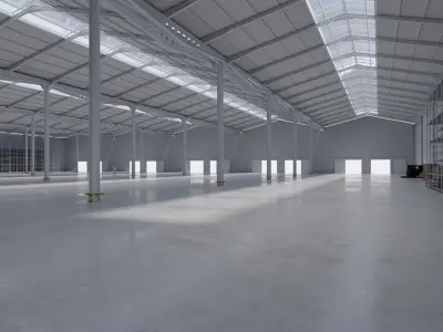 Warehouse Interior 11 Low-poly 3D model