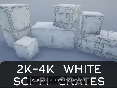 Sci-fi Crate And Container Collection 3D Model Pack
