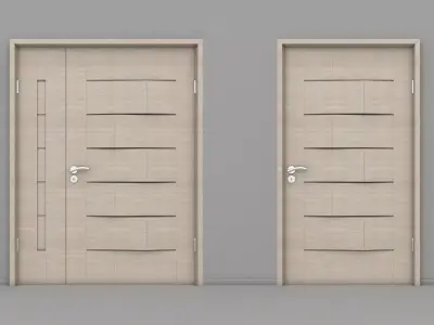 Wooden Door 3D model order