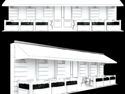 Summer cafe 3D model