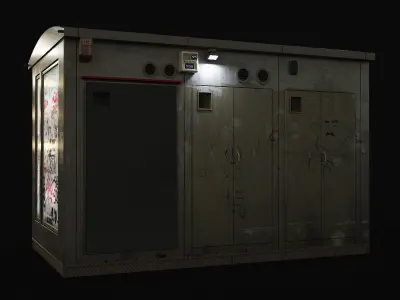 Atm bankomats Low-poly 3D model