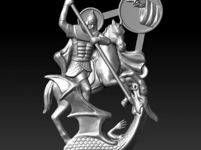 Saint George the Romani for free  3D print model
